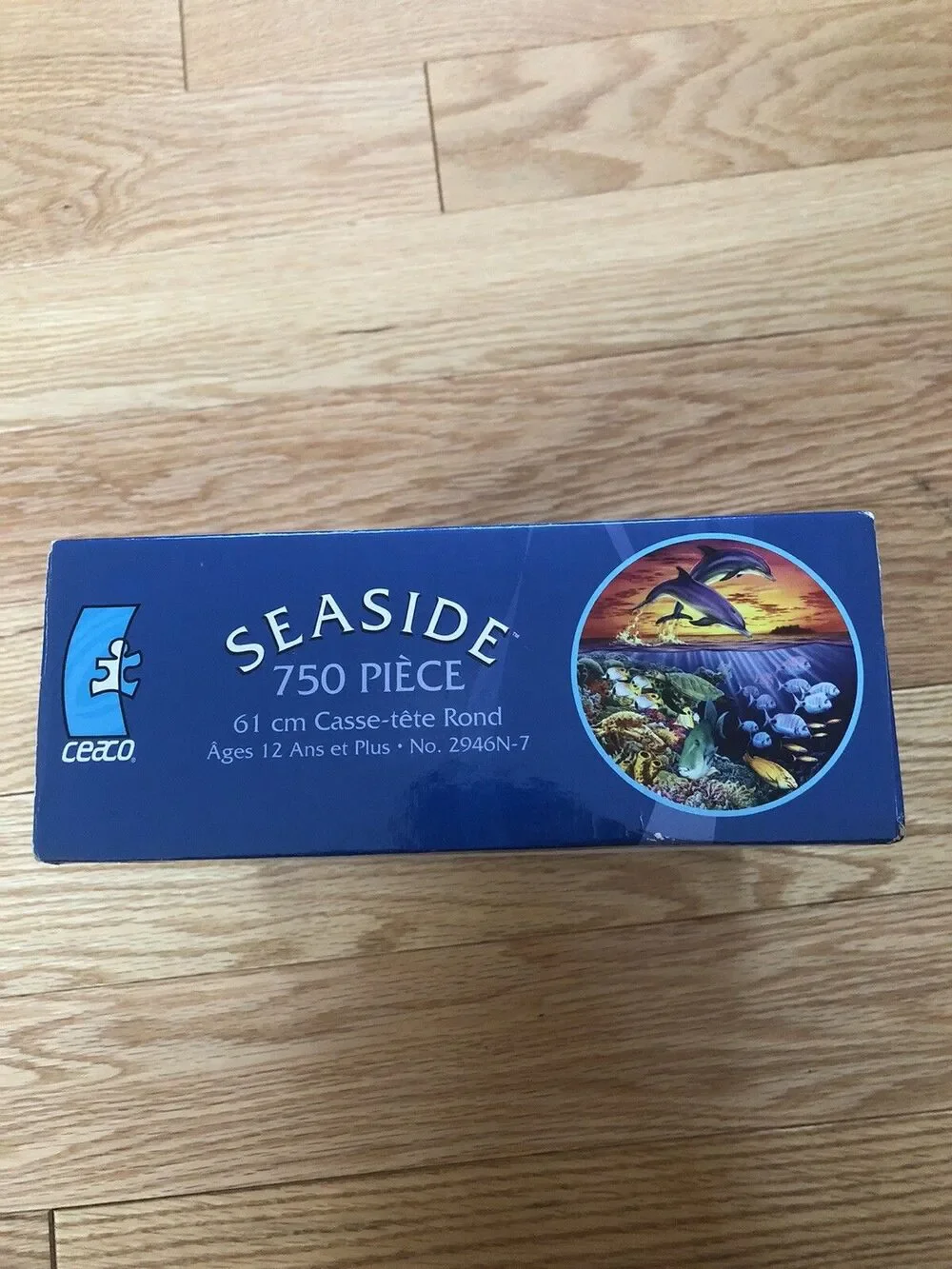 Ceaco Seaside Sunset Leap Dolphins Round 24